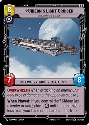 【傷あり特価】【SHD242/EN】Gideon’s Light Cruiser - Dark Troopers’ Station