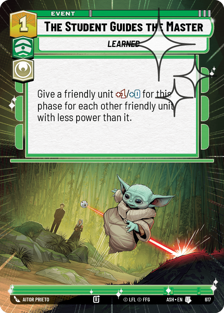 【ASH617/EN】The Student Guides the Master (Hyperspace/Foil)