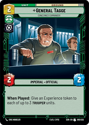 【傷あり特価】【SOR080/EN】General Tagge - Concerned Commander