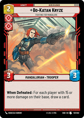 【傷あり特価】【SHD157/EN】Bo-Katan Kryze - Fighting For Mandalore