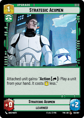 【傷あり特価】【TWI120/EN】Strategic Acumen(FOIL)