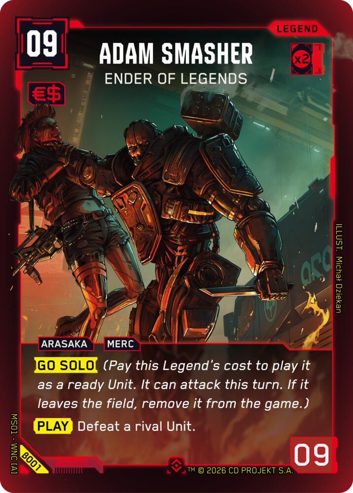 【WNCBβ001/EN】Adam Smasher: Ender of Legends