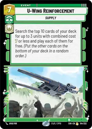【SOR104/EN】U-Wing Reinforcement(FOIL)