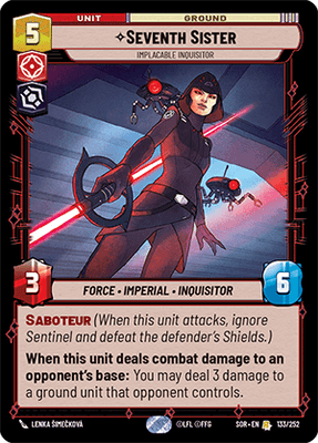 【傷あり特価】【SOR133/EN】Seventh Sister - Implacable Inquisitor