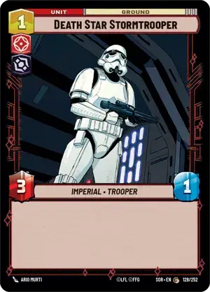 【傷あり特価】【SOR128/EN】Death Star Stormtrooper(FOIL)