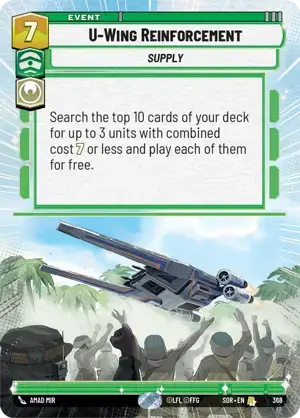 【傷あり特価】【SOR368/EN】U-Wing Reinforcement (HYPERSPACE/FOIL)