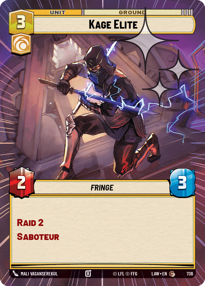 【LAW736/EN】Kage Elite (Hyperspace/Foil)