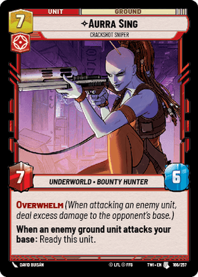 【傷あり特価】【TWI166/EN】Aurra Sing - Crackshot Sniper