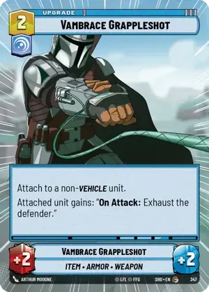 【SHD347/EN】Vambrace Grappleshot (HYPERSPACE/FOIL)