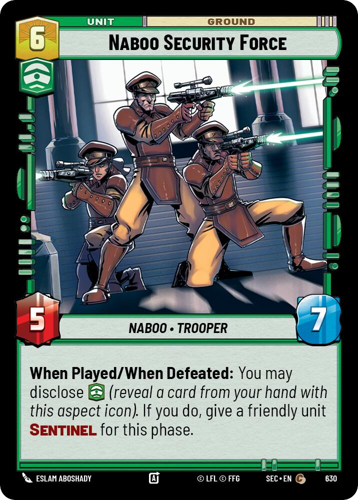 【SEC0630/EN】Naboo Security Force (Foil)