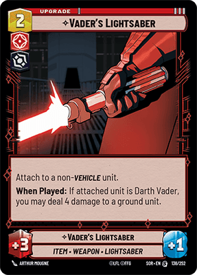 【傷あり特価】【SOR136/EN】Vader's Lightsaber