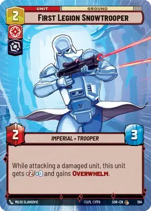 【傷あり特価】【SOR394/EN】First Legion Snowtrooper (HYPERSPACE)