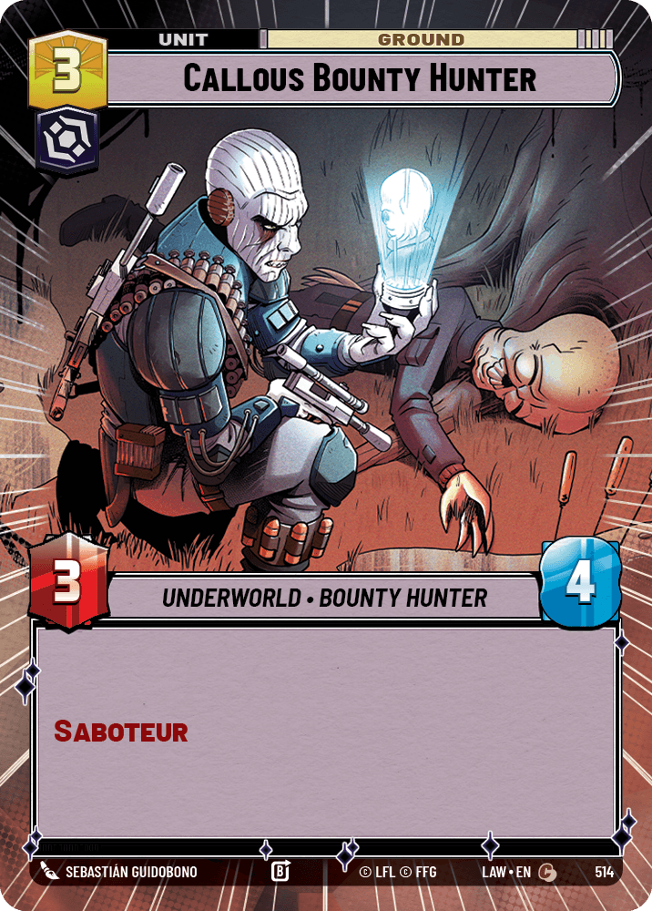【LAW514/EN】Callous Bounty Hunter (Hyperspace)