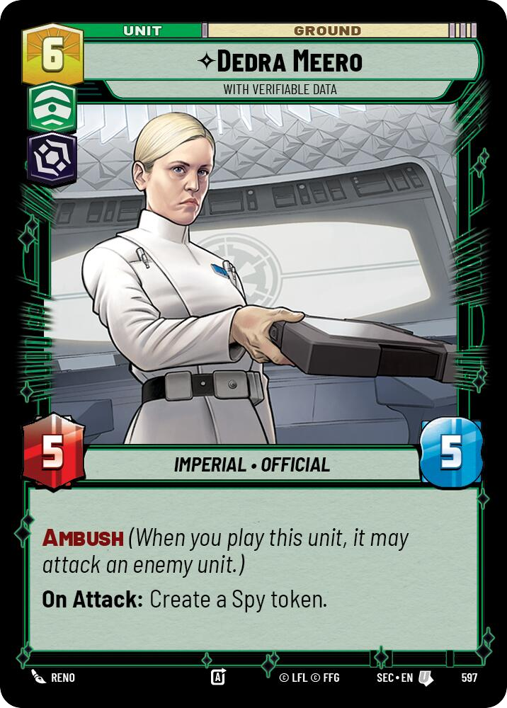 【SEC0597/EN】Dedra Meero - With Verifiable Data (Foil)