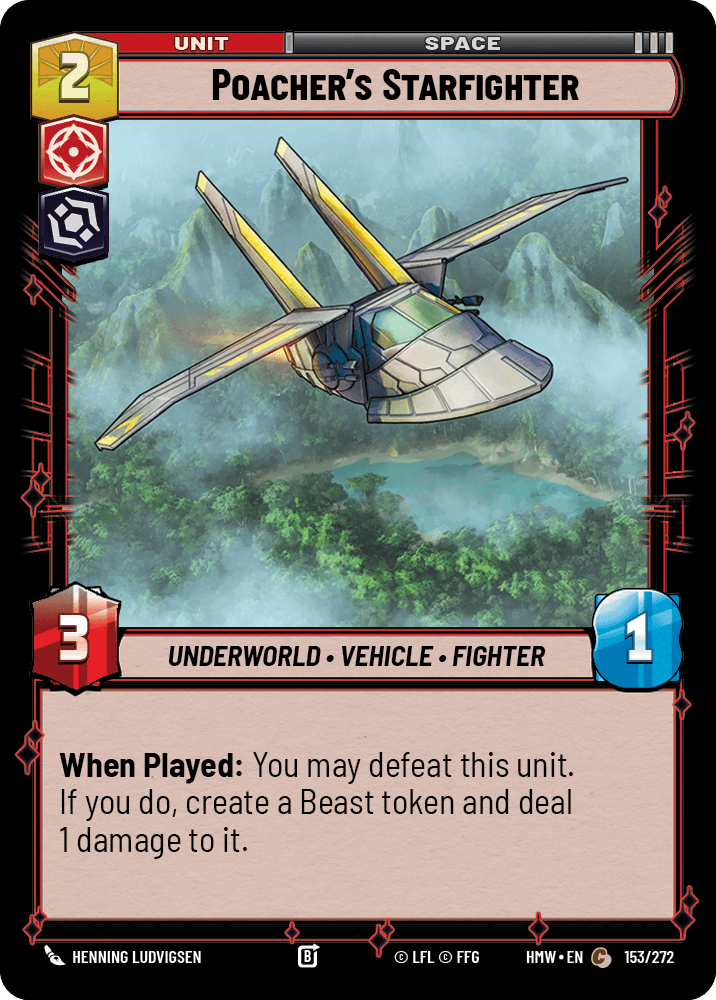 【HMW153/EN】Poacher's Starfighter