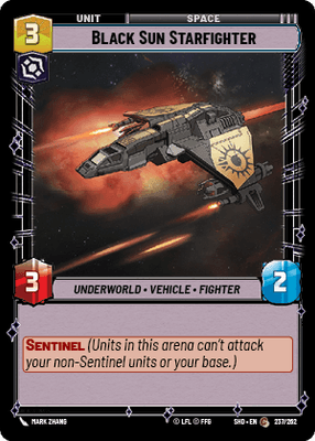 【傷あり特価】【SHD237/EN】Black Sun Starfighter