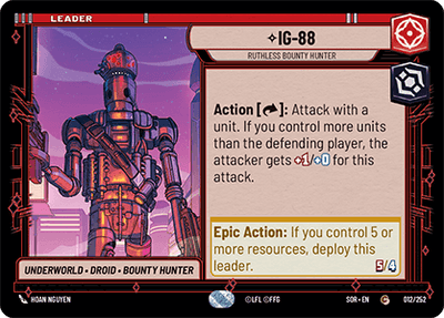 【傷あり特価】【SOR012/EN】IG-88 - Ruthless Bounty Hunter