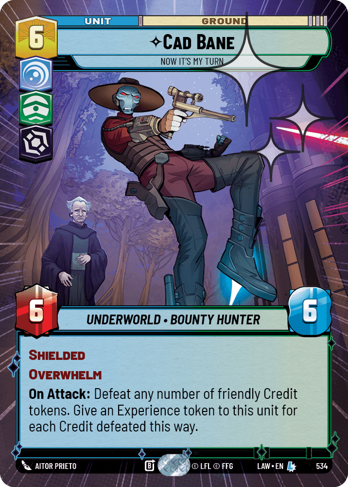 【LAW534/EN】Cad Bane - Now It's My Turn (Hyperspace/Foil)