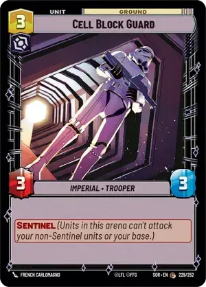 【傷あり特価】【SOR229/EN】Cell Block Guard(FOIL)