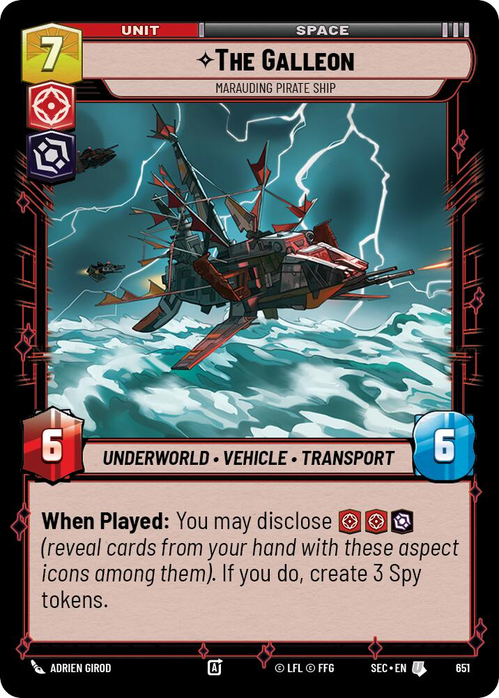【SEC0651/EN】The Galleon - Marauding Pirate Ship (Foil)