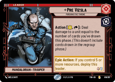 【傷あり特価】【TWI010/EN】Pre Vizsla - Pursuing the Throne