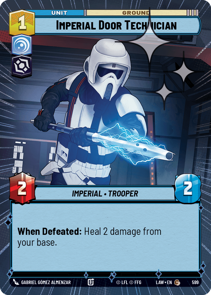 【LAW599/EN】Imperial Door Technician (Hyperspace/Foil)