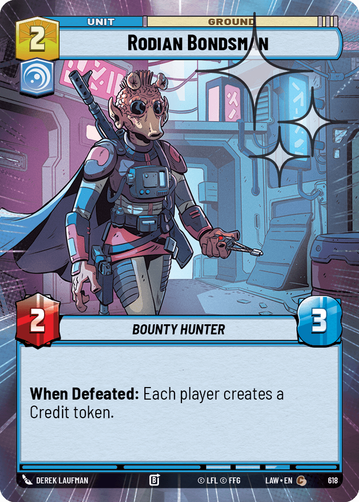 【LAW618/EN】Rodian Bondsman (Hyperspace/Foil)