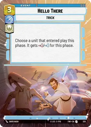 【傷あり特価】【TWI325/EN】Hello There(HYPERSPACE)
