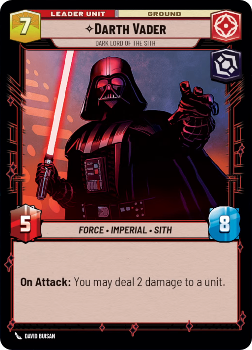 【傷あり特価】【SORPR02/EN】Darth Vader - Dark Lord of the Sith (FOIL)