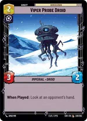 【傷あり特価】【SOR228/EN】Viper Probe Droid(FOIL)