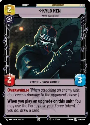 【LOF731/EN】Kylo Ren - I Know Your Story(Foil)