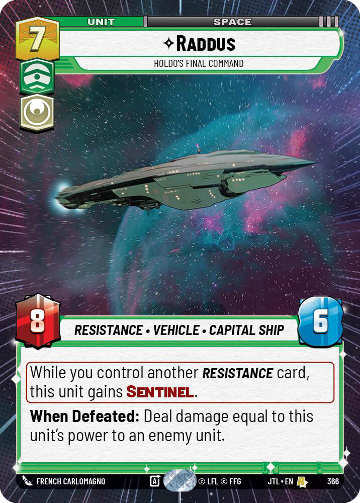 【JTL366/EN】Raddus - Holdo's Final Command(Hyperspace)