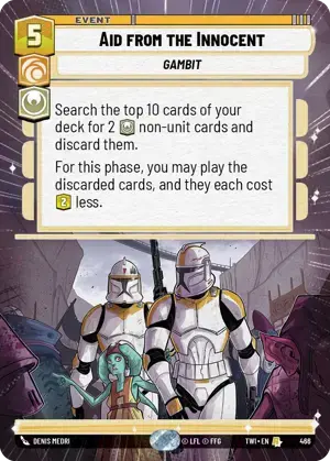 【傷あり特価】【TWI466/EN】Aid from the Innocent(HYPERSPACE/FOIL)