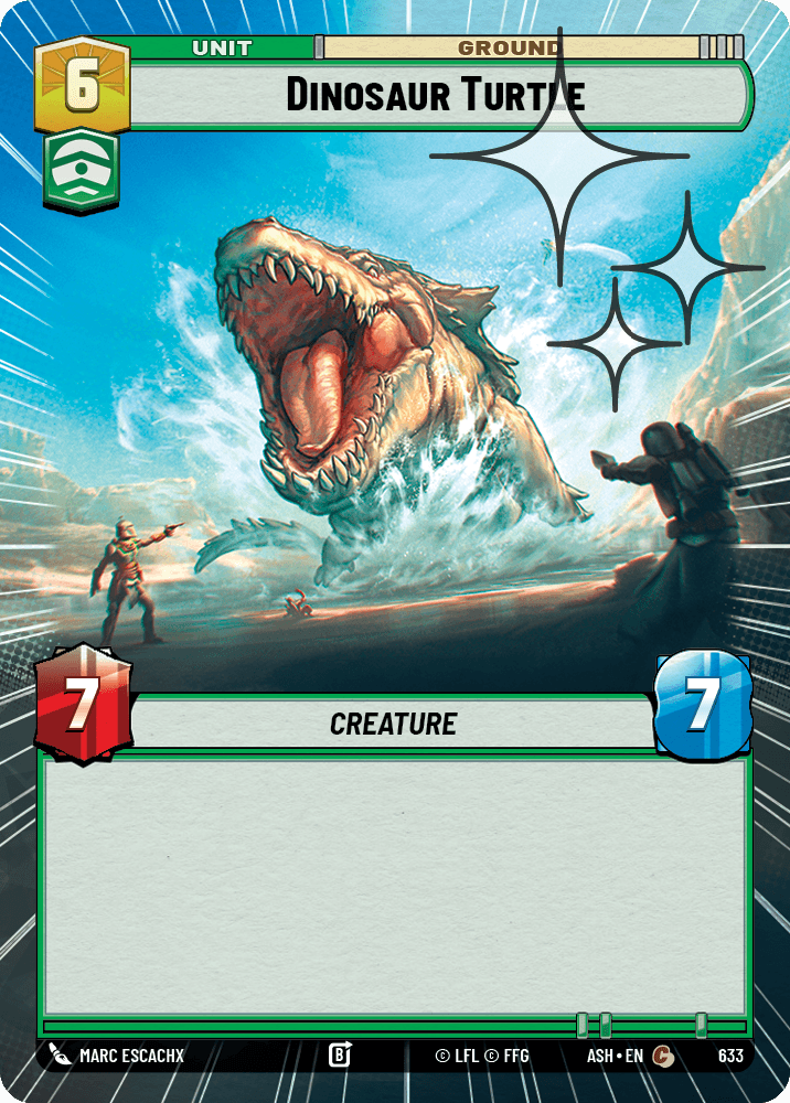 【ASH633/EN】Dinosaur Turtle (Hyperspace/Foil)