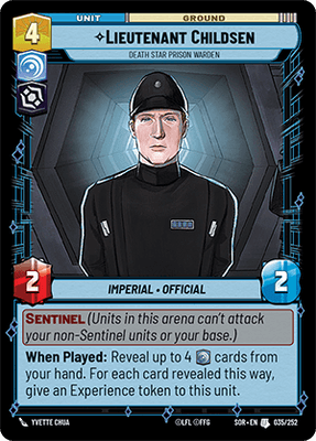 【傷あり特価】【SOR035/EN】Lieutenant Childsen - Death Star Prison Warden