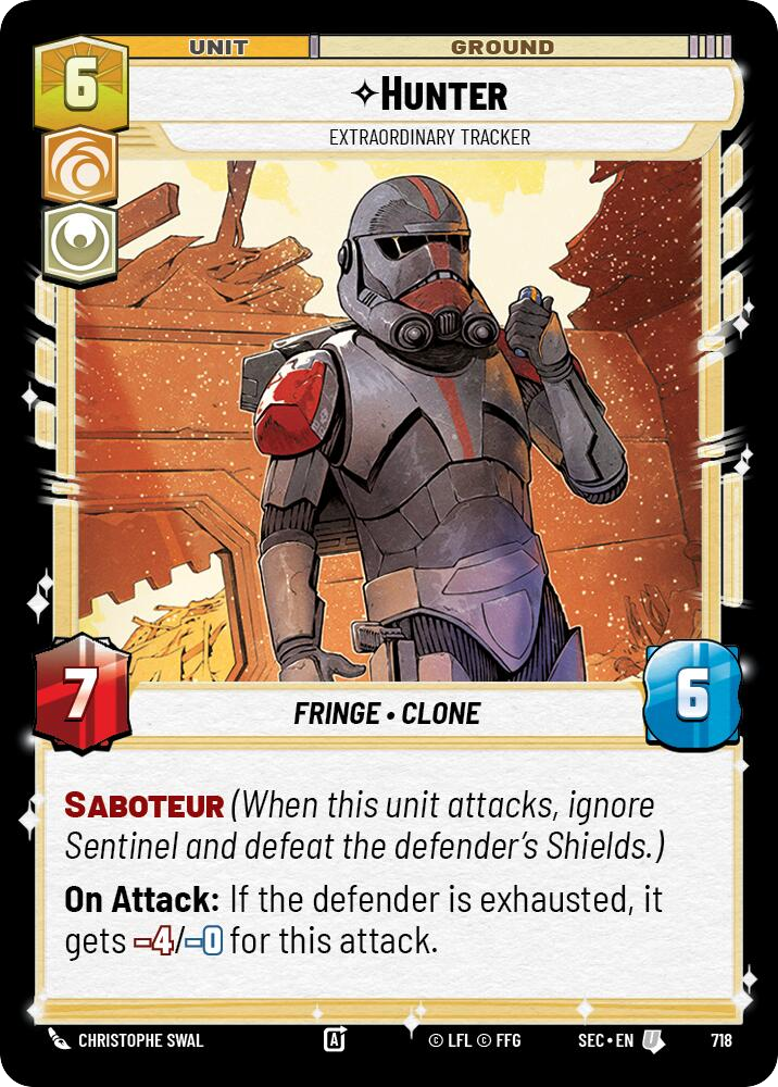 【SEC0718/EN】Hunter - Extraordinary Tracker (Foil)