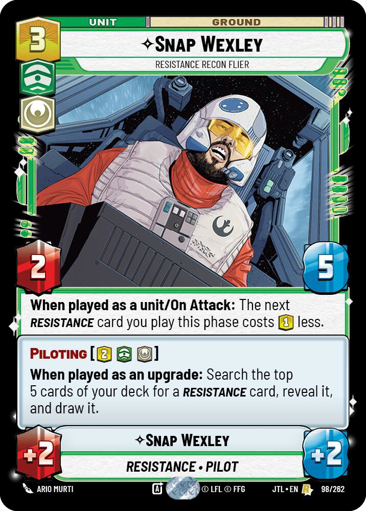 【JTL098/EN】Snap Wexley - Resistance Recon Flier