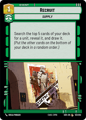 【傷あり特価】【SOR123/EN】Recruit