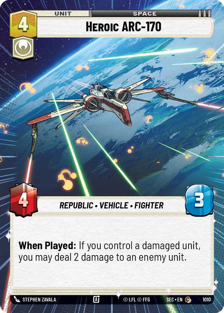 【SEC1010/EN】Heroic ARC-170 (Hyperspace/Foil)
