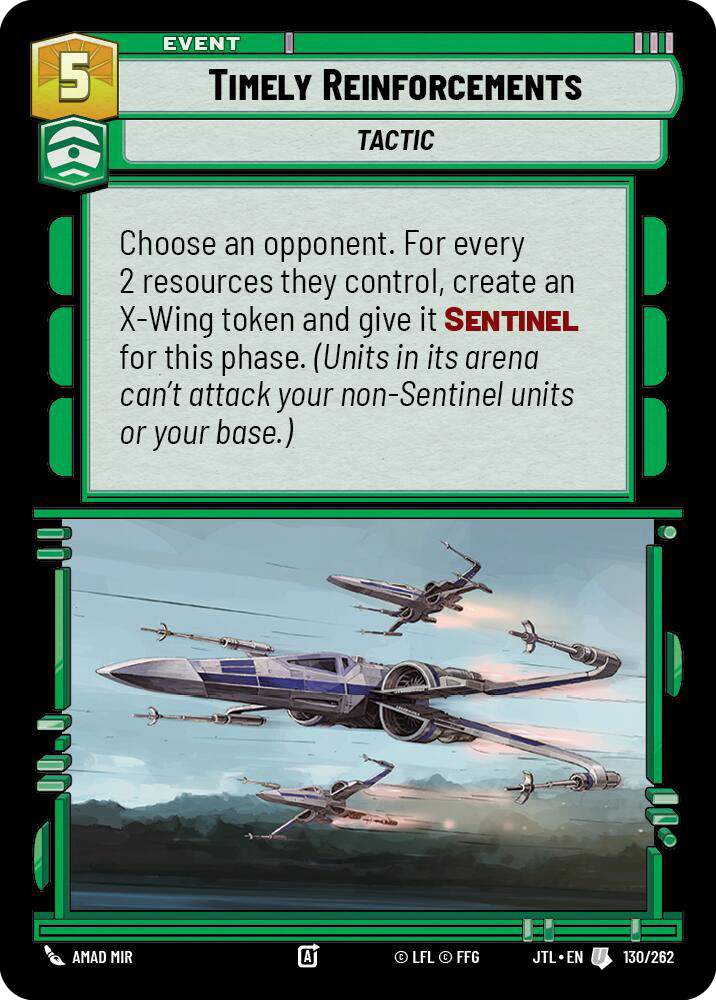 【JTL628/EN】Timely Reinforcements(Foil)