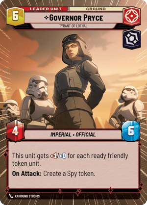 【SEC0275/EN】Governor Pryce - Tyrant of Lothal (Hyperspace)