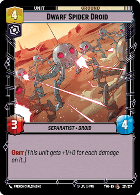 【傷あり特価】【TWI231/EN】Dwarf Spider Droid(FOIL)