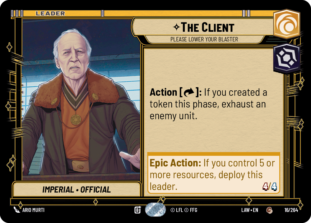 【LAW016/EN】The Client - Please Lower Your Blaster