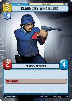 【傷あり特価】【SOR328/EN】Cloud City Wing Guard (HYPERSPACE)