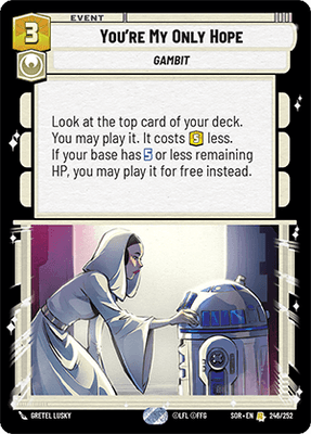 【傷あり特価】【SOR246/EN】You're My Only Hope