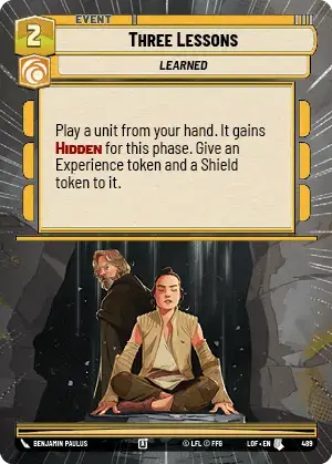 【LOF965/EN】Three Lessons(Hyperspace/Foil)