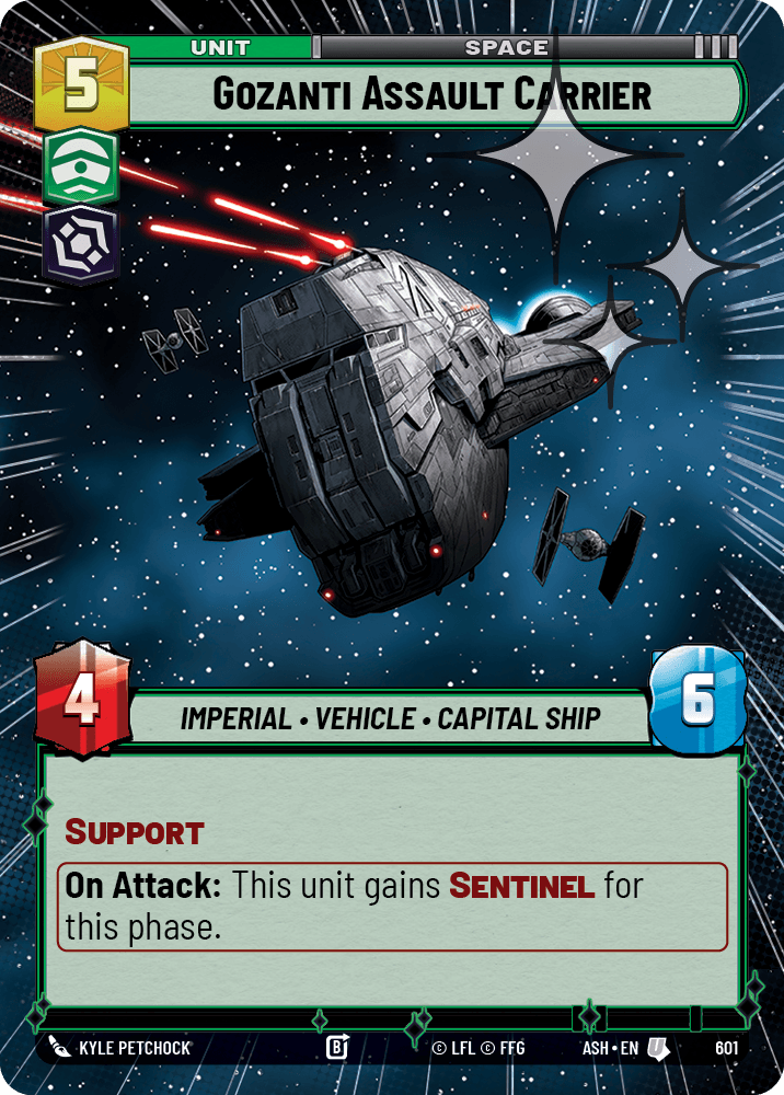 【ASH601/EN】Gozanti Assault Carrier (Hyperspace/Foil)