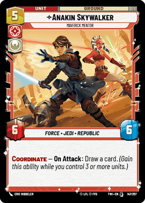 【傷あり特価】【TWI147/EN】Anakin Skywalker - Maverick Mentor