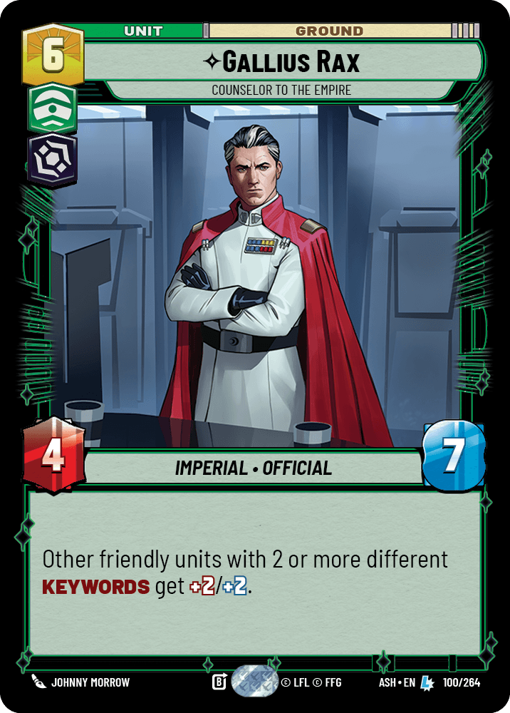 【ASH100/EN】Gallius Rax - Counselor to the Empire