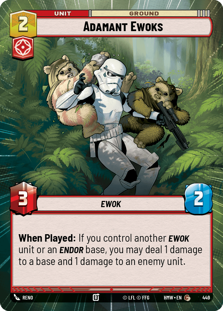 【HMW449/EN】Adamant Ewoks(HYPERSPACE)